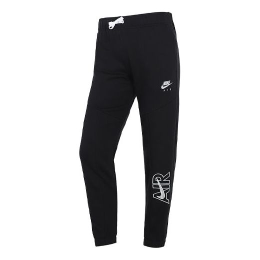 (GS) Nike Logo Alphabet Printing Lacing Sports Pants/Trousers/Joggers Boy Black DM8373-010