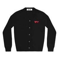 COMME des GARCONS PLAY Cardigan With Double Emblems 'Black' AZ-N058-051-1