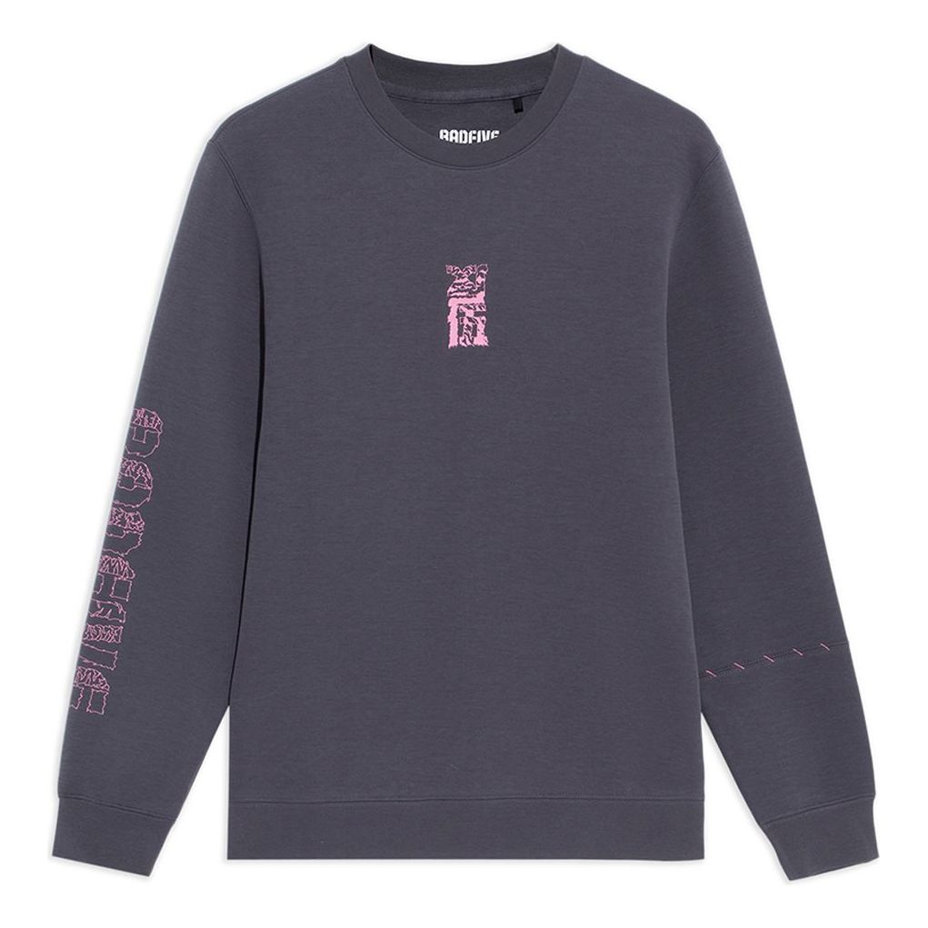 Li-Ning BadFive Graphic Sweatshirt 'Grey' AWDS135-2