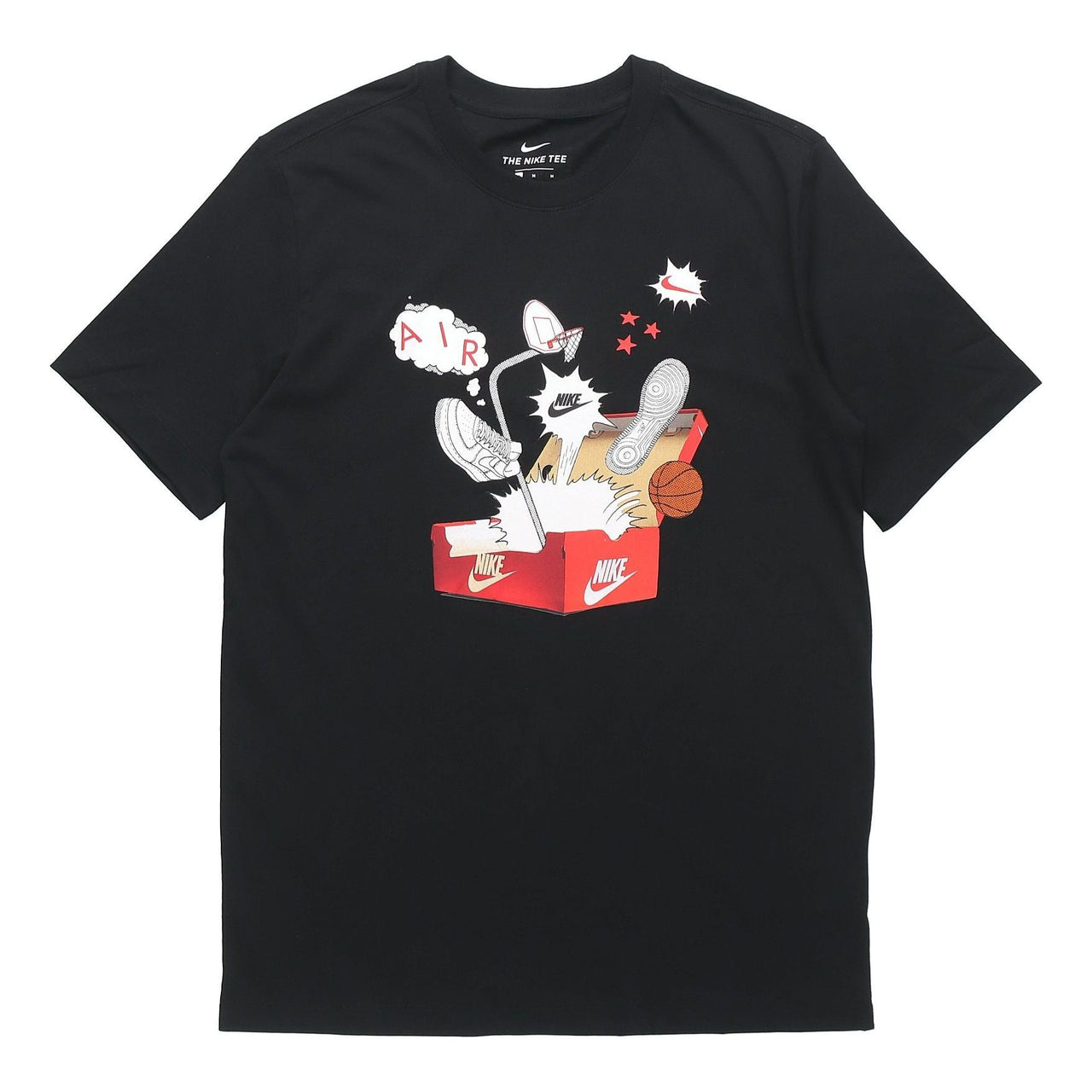 Nike AS Nike Sportswear NSW Tee Shoe Printing Short Sleeve Black CU6872-010