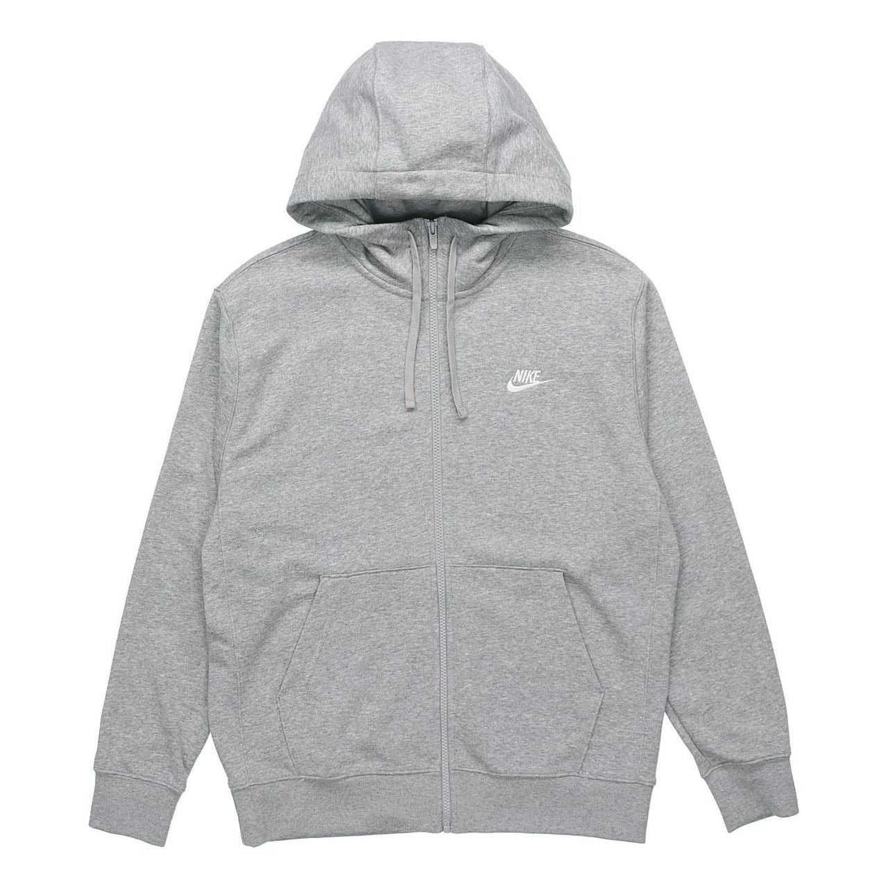 Men's Nike Basic Chest logo Hooded Zipper Gray BV2649-063