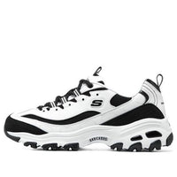 (WMNS) Skechers DLITES 1.0 'White Black' 896121-WBK