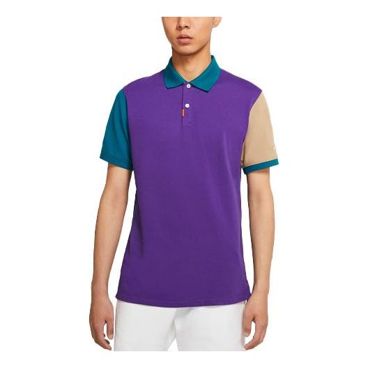 Nike Slim Fit Contrasting Colors Sports Breathable Short Sleeve polo CV2481-547