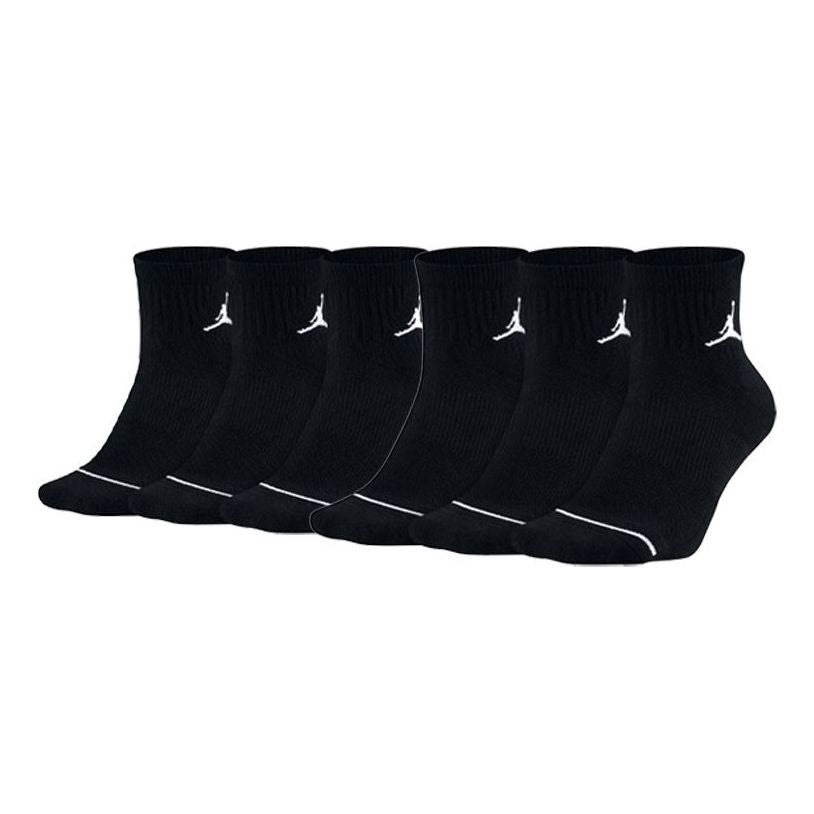 Nike Apparel Socks Men Air Jordan Jumpman Qtr Socks 3 Black SX5544-010