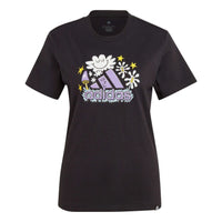 (WMNS) adidas Doodle Graphic T-Shirt Asia Sizing 'Black' IJ7327