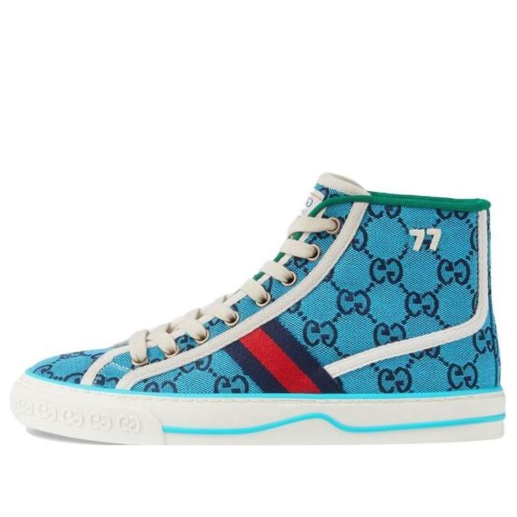 (WMNS) Gucci Tennis 1977 High Top Sneakers 'Blue' 663679-2UZL0-4280