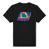 Men's Vans Asian Artist Series Logo Pattern Printing Short Sleeve Black VN0A4P5HBLK
