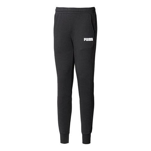 PUMA Essentials Logo Pants 'Black' 855231-01
