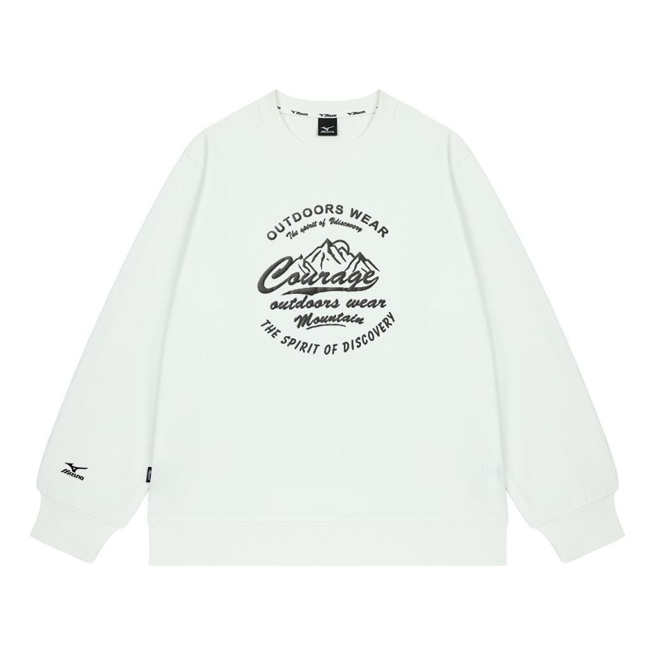 Mizuno Logo Graphic Sweater 'White' A2CA2A69