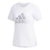 (WMNS) adidas Sports Stylish Short Sleeve 'White' DY8612