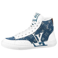 (WMNS) LOUIS VUITTON Charlie Ankle Sneakers 'White Denim Monogram' 1A9S5G