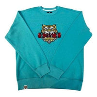 Converse New Year Series Tiger Pattern Round Neck Sweatshirt 'Lake Green' 10024319-A03