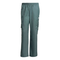 Men's adidas originals 3-Stripes Cargo Woven Breathable Running Sports Pants/Trousers/Joggers Light Blue GN3450
