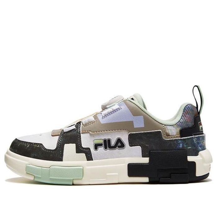 (GS) FILA Fashion Brick Skate Shoes 'White Brown Black' K15B341304FSN