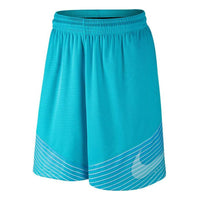 Men's Nike Logo Stripe Straight Sports Shorts Blue 718387-418