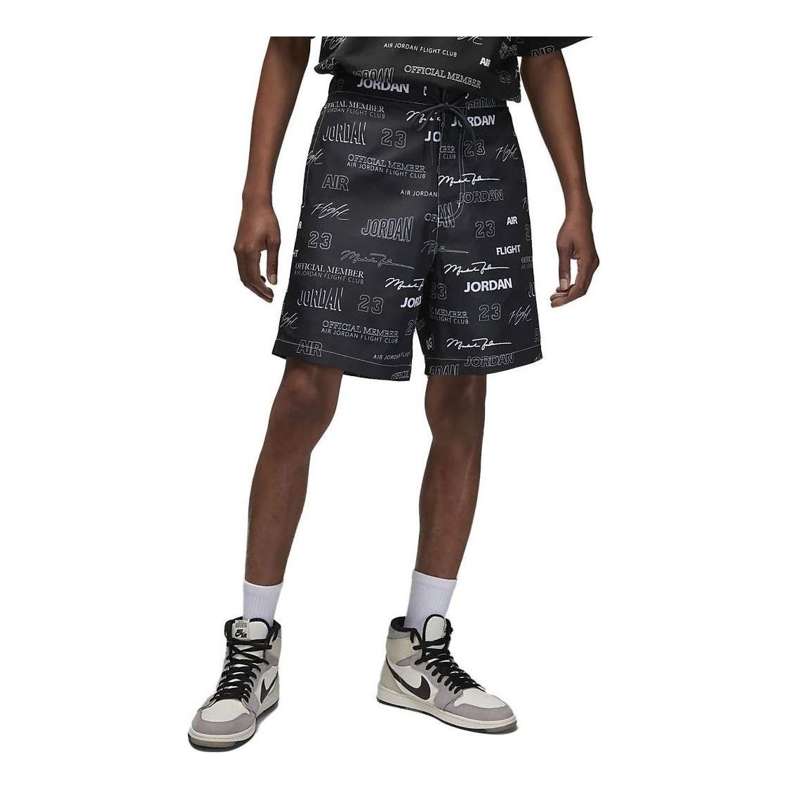Air Jordan Mens Flight MVP Woven Shorts 'Black' DX9727-045