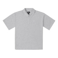 Converse Waffle Polo Shirt 'Grey' 10027230-A02
