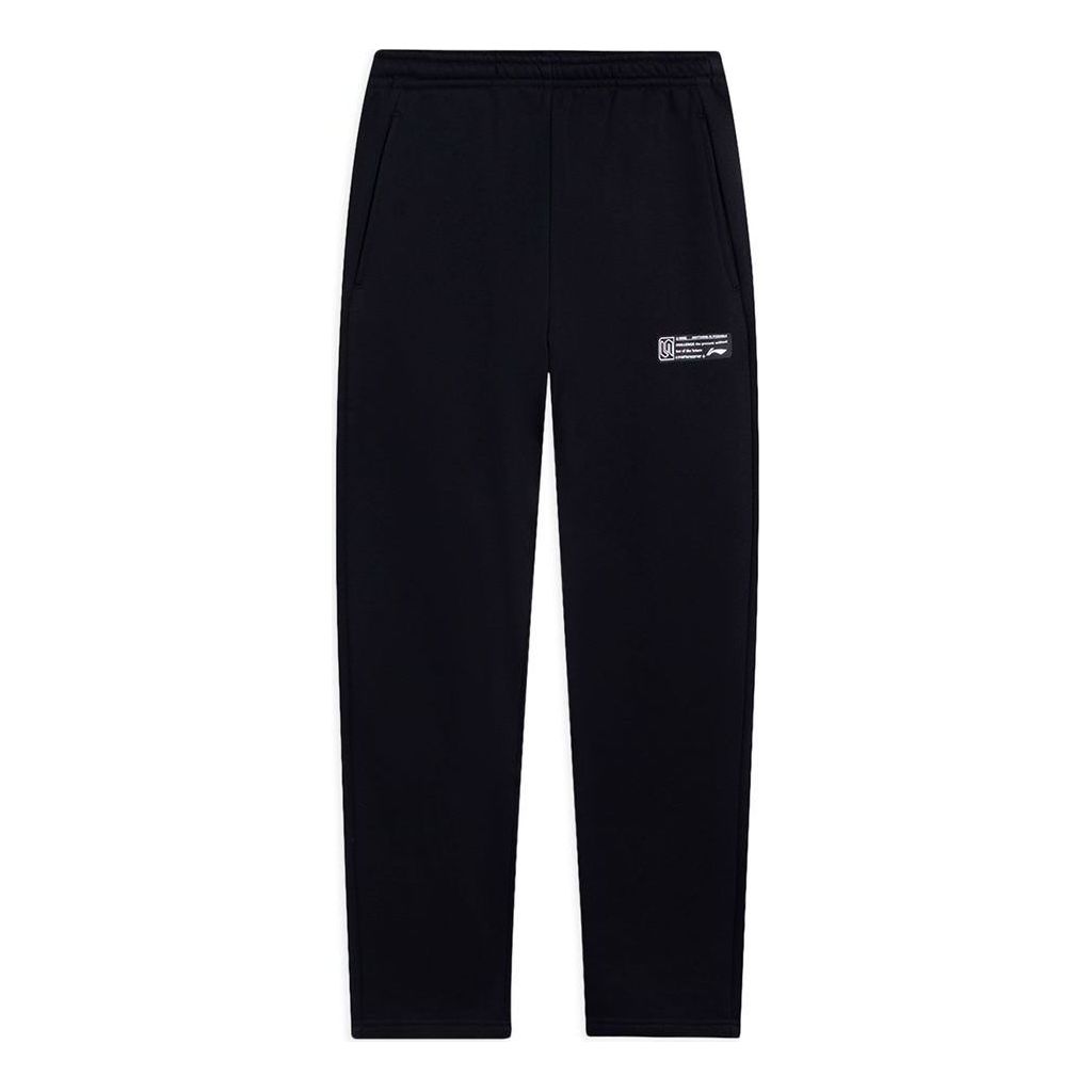 Li-Ning Graphic Straight Sweatpants 'Black' AKLSG47-1
