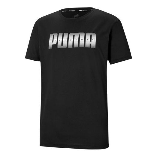 PUMA Performance Recycled Logo T-shirt 'Black' 520484-01