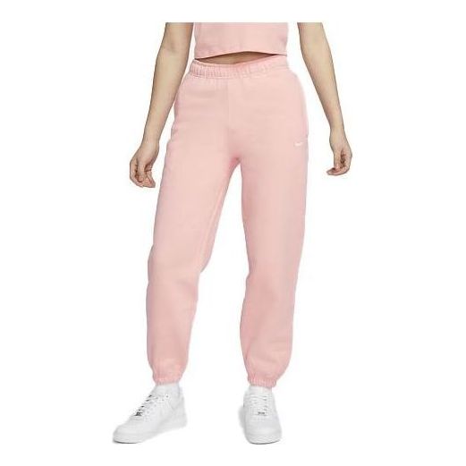 (WMNS) NikeLab Solo Swoosh Fleece Sweatpants Asia Sizing 'Pink' DA0334-697
