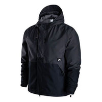 Nike SB Storm-FIT Woven Fleece Skateboard Hooded logo Jacket Black DH2626-060