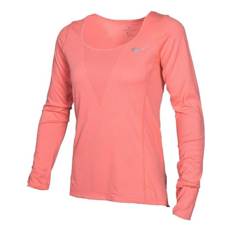 (WMNS) Nike Zonal Cooling Relay Long Sleeve Top 'Red Pink' 938435-808