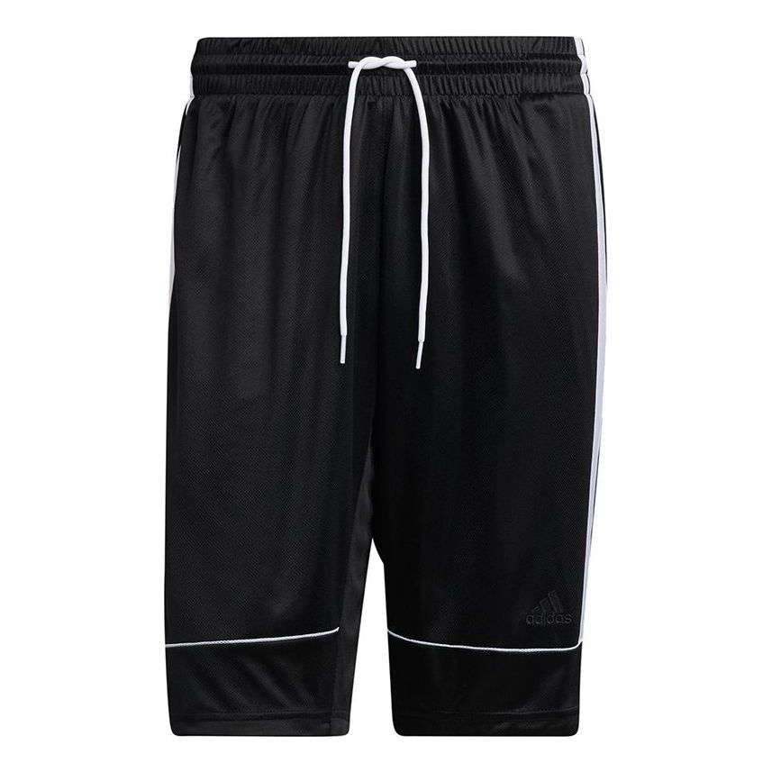 adidas All World Short Basketball Sports Stripe Loose Shorts Black GU0739