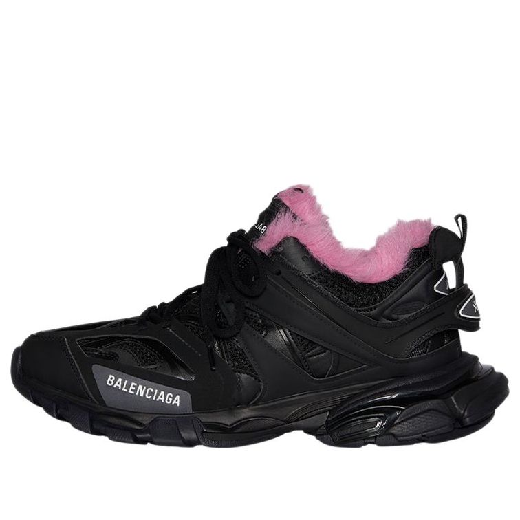 (WMNS) Balenciaga Track Sneakers 'Black Fake Fur Pink' 668555W3CQ61050