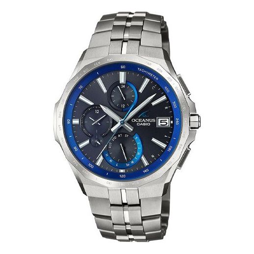 Casio Fashion Business Steel Strap Analog Watch 'Ocean Blue Silver' OCW-S5000-1AJF