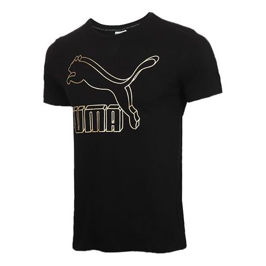 PUMA Classics Logo Tee Living Series Short Sleeve Black 596535-66