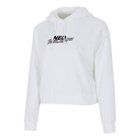 (WMNS) adidas neo Alphabet Logo Printing Sports Hoodie White H18577