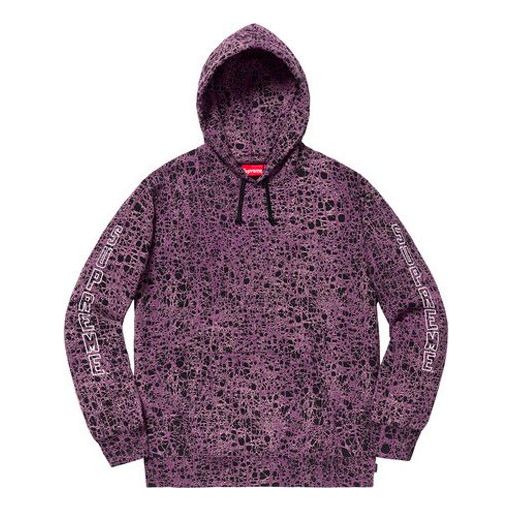 Supreme SS19 Marble Hooded Sweatshirt Purple SUP-SS19-352