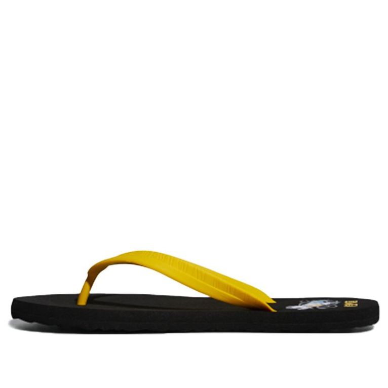 adidas Eezay Flip Flop Black Yellow Unisex Slippers 'Black Yellow' FX3990