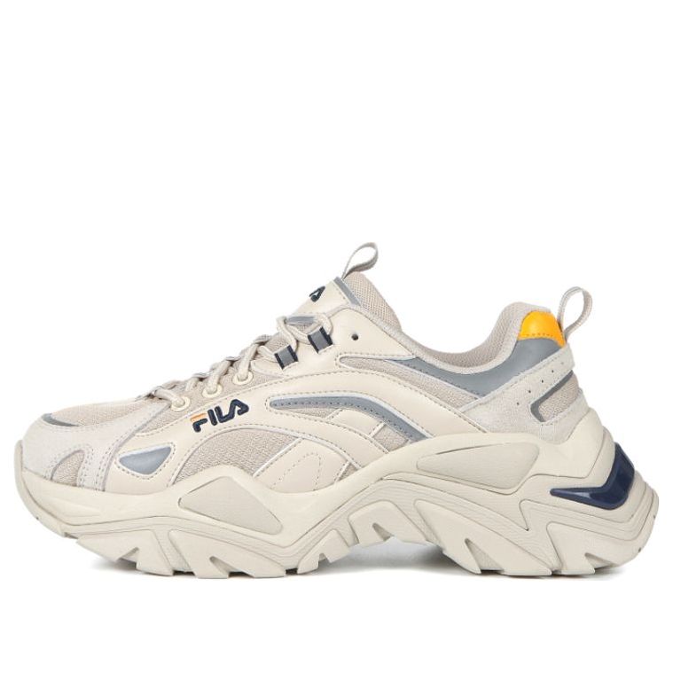 FILA Retro Running Shoes White/Grey/Yellow 1JM01283_092