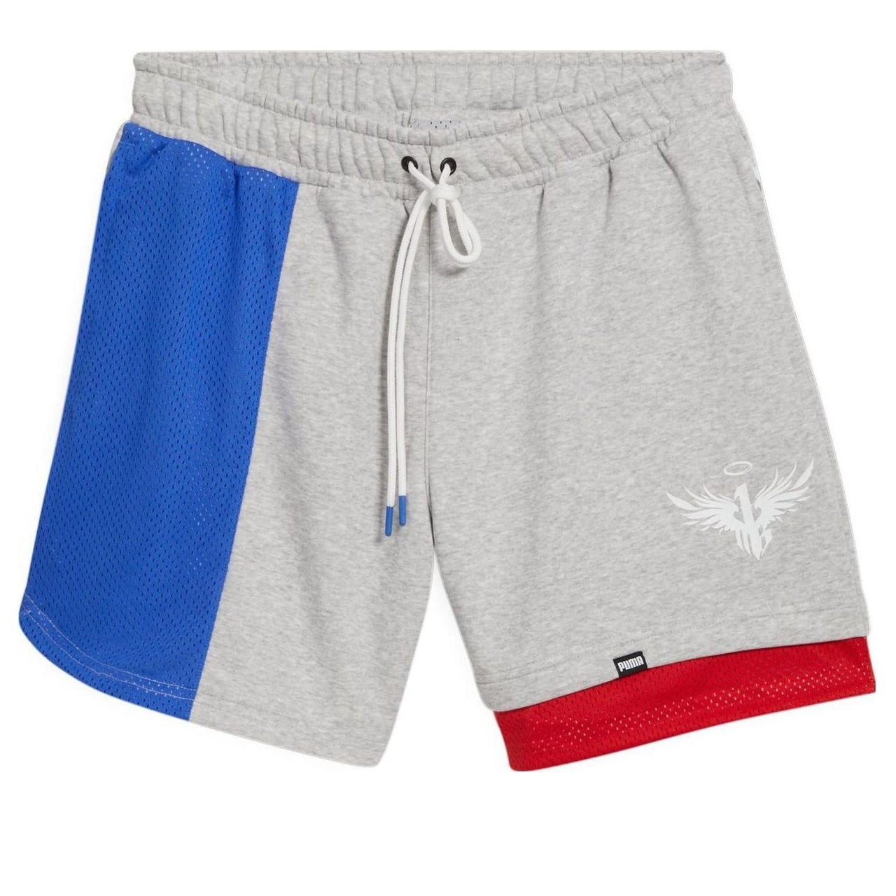 PUMA x MELO Ralph Shorts 'Grey Blue Red' 621707-01