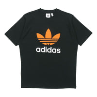 adidas originals Logo Round Neck Short Sleeve Tee For Men Black H09347