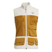 adidas Adicross Full-Zip Golf Vest 'Beige Brown' HS5611