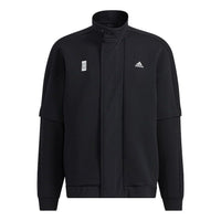 adidas Wj Kn Mid Casual Sports Breathable Jacket Black H39318