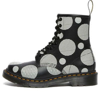 (WMNS) Dr.Martens 1460 Polka Dot Smooth Leather Lace Up Boots 'Black' 26876009