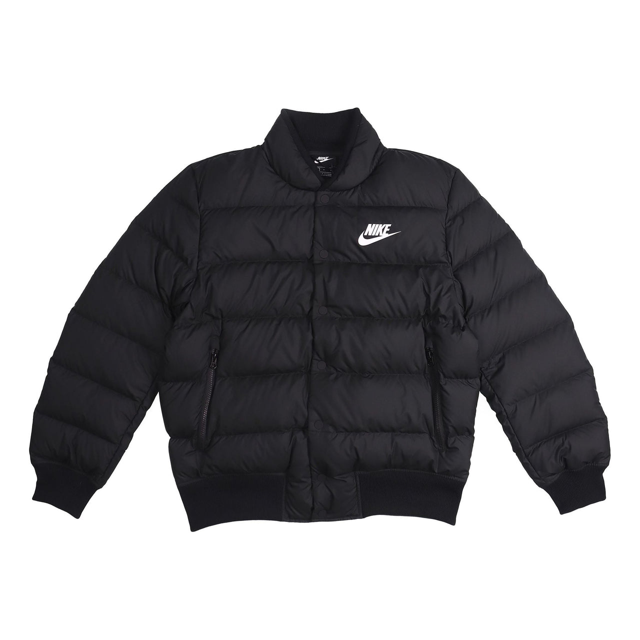 Nike Stay Warm Windproof Short Stand Collar Athleisure Casual Sports Down Jacket Black DC1292-010