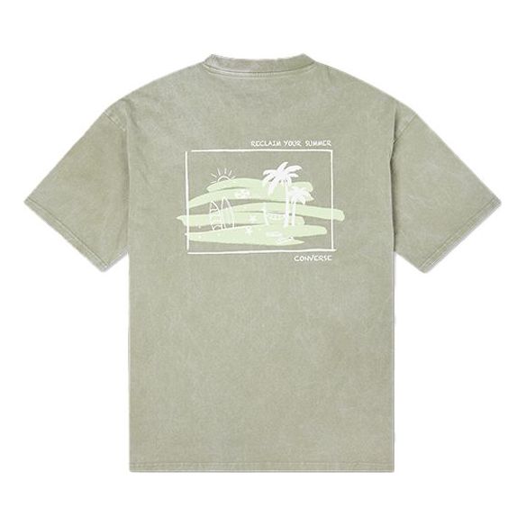 Converse Summer Activity Surf Graphic T-Shirt 'Green' 10022772-A02