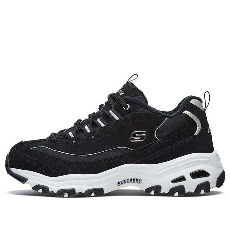 (WMNS) Skechers D Lites 1.0 Low-Top Running Shoes Black 66666125-BLK