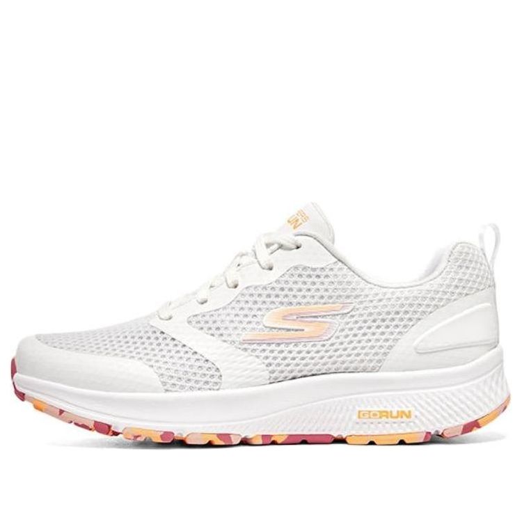 (WMNS) Skechers Go Run Consistent 'White Orange' 128292-WOR