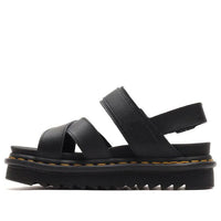 (WMNS) Dr.Martens Voss II Leather Strap Sandals 'Black' 26799001