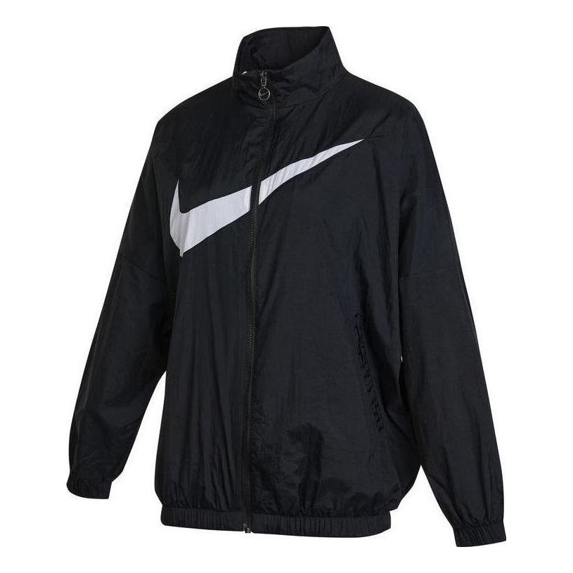 (WMNS) Nike Sportswear Essential Woven Jacket 'Black' DX5865-010