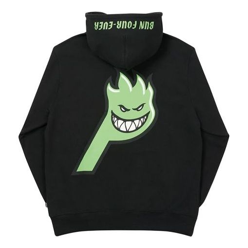 PALACE Spitfire Live To Bun Hood Printing Hooded Sweater Unisex Black P19HD012