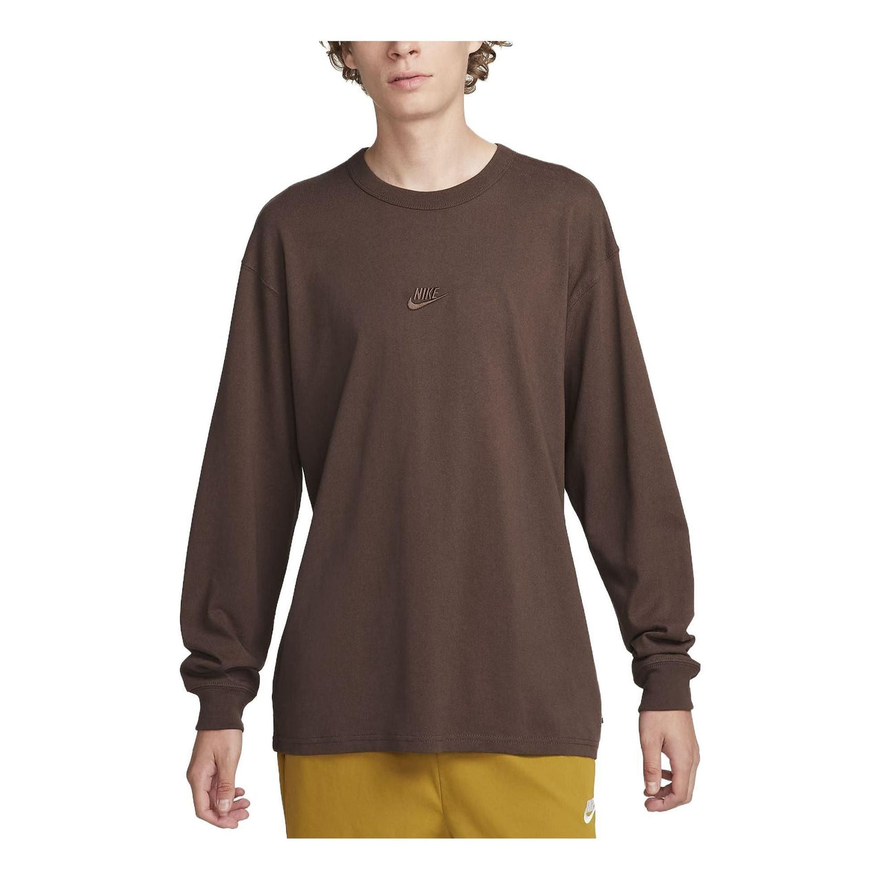 Nike Sportswear Premium Essentials Long-Sleeve T-Shirt 'Baroque Brown' DO7390-237