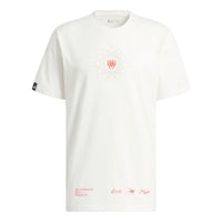 adidas Donovan Mitchell Graphic T-Shirt 'White Pink' II7786
