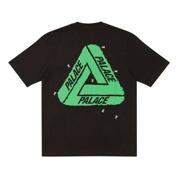 PALACE Fly TShirt Green Triangle Logo Short Sleeve Unisex Black P20ES010