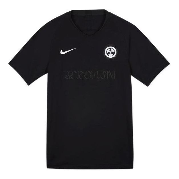 Nike x ACRONYM Crossover Fan Edition Printing Logo V neck Short Sleeve Asia Edition Black DC8809-010
